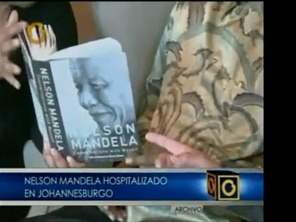 El líder surafricano Nelson Mandela está hospitalizado. El g