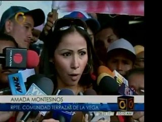 Dip. PSUV y parte de la comunidad de Terrazas de La Vega den