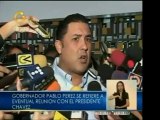Gobernador Pablo Pérez habla sobre una posible reunión con e