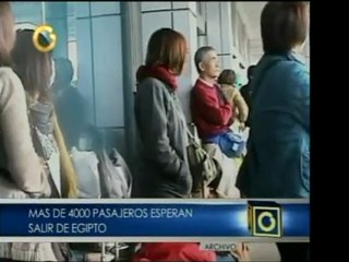 Miles de pasajeros buscan salir de Egipto cuanto antes. Turi