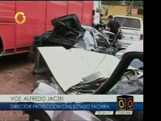 Táchira sufrió la pérdida de cinco vidas en trece accidentes