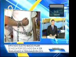 El diputado electro Biagio Pilieri se niega por segundo día