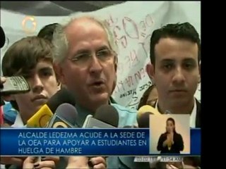 Alcalde Mayor apoya a los universitarios que hacen huelga de