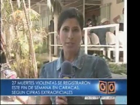 Al menos 27 muertes violentas se registraron en Caracas, seg