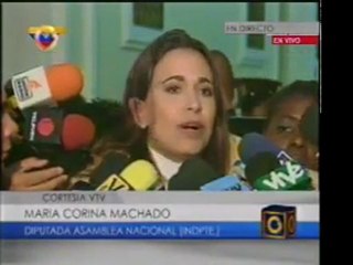 María Corina Machado pide a los Ministros no "maquillar" las