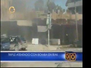 Triple atentado en Irak deja 8 muertos y 68 heridos