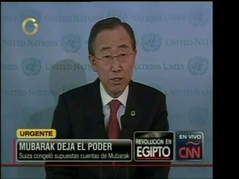 Sec. General de las Naciones Unidas, Ban Ki Moon, felicita a