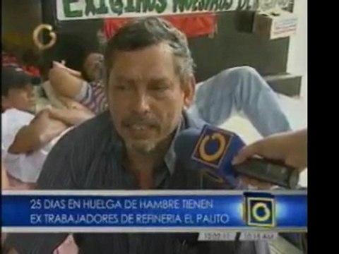 Trabajadores de la refinería El Palito tienen 25 días en hue