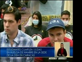 Seis jóvenes de JAVU iniciaron una huelga de hambre en las e