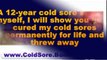 cold sore home remedies - how to treat cold sores - how to treat a cold sore