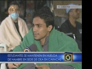 Entrevista a Lorent Saleh, quien tiene 19 días en huelga de