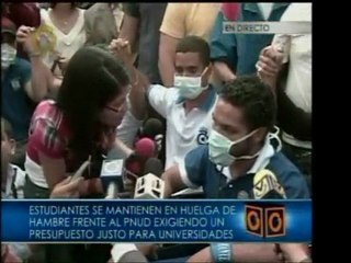 Uno de los estudiantes en el PNUD llama a todo el país a uni