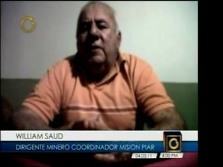 Dirigente minero de Bolívar y coordinador de la Misión Piar