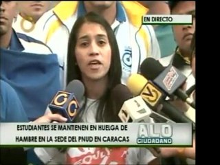 Jóvenes del PNUD llevan 462 horas en huelga de hambre. Siete