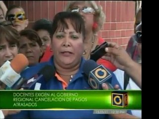 Docentes de Carabobo exigen al gobierno nacional cancelar pa