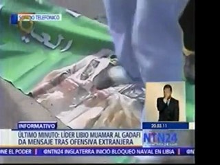 Gadafi: Libia está preparada para una "guerra larga y glorio