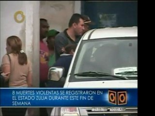 Durante el fin de semana 8 muertes violentas se registraron