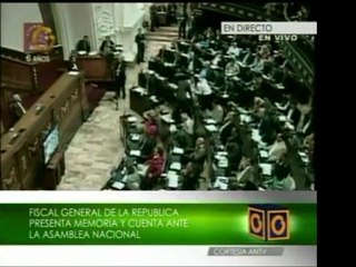 Fiscal General de la República presenta su informe anual de
