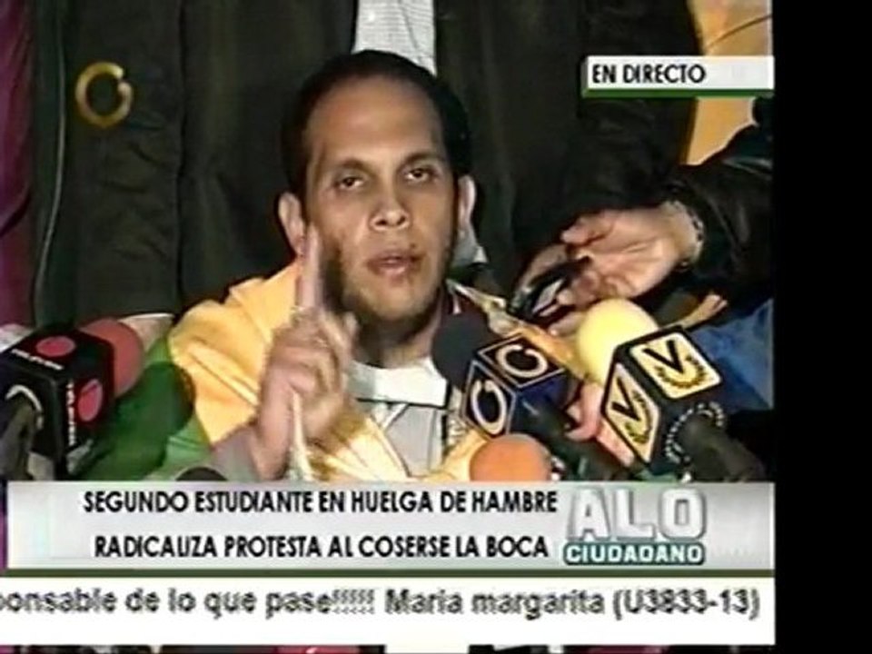 Estudiante Luis Magallanes es el segundo en coserse la boca