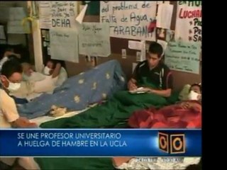 Profesor se suma a la huelga de hambre en la UCLA, en Lara.