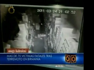 Un terremoto en Birmania dejó 75 muertos y 100 heridos, que