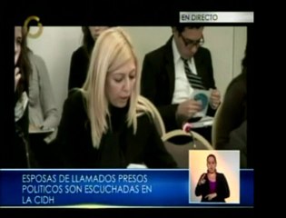 Esposas de presos políticos exponen ante la CIDH el caso de