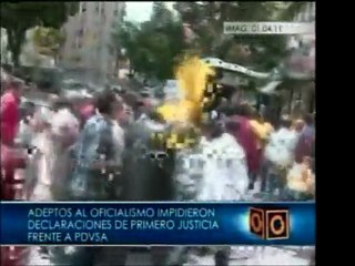 Un grupo de Primero Justicia sufrió agresiones mientra prote