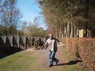 Stevan Popping Out The Hedge At Monikie Park