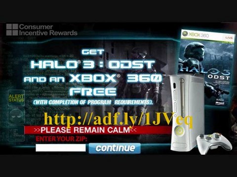Free copy of Halo: ODST and Xbox360 LIMITED OFFER