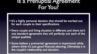 Prenuptial Agreements and the Benefits