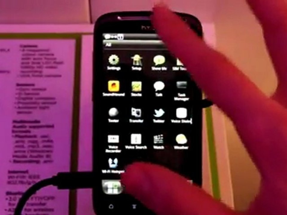 HTC Sense 3.0 UI demo on the HTC Sensation