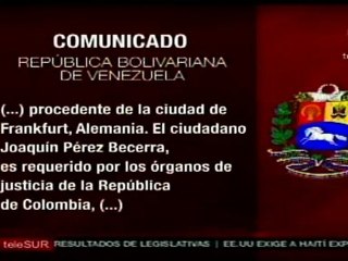 Detienen en Venezuela a Joaquín Pérez Becerra