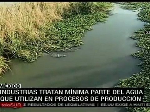 México: Industrias contaminan aguas que se usan para riego