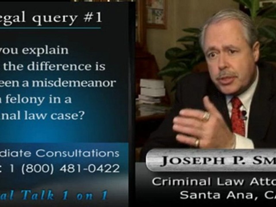 OC criminal lawyer Joe Smith addresses OC crime cases