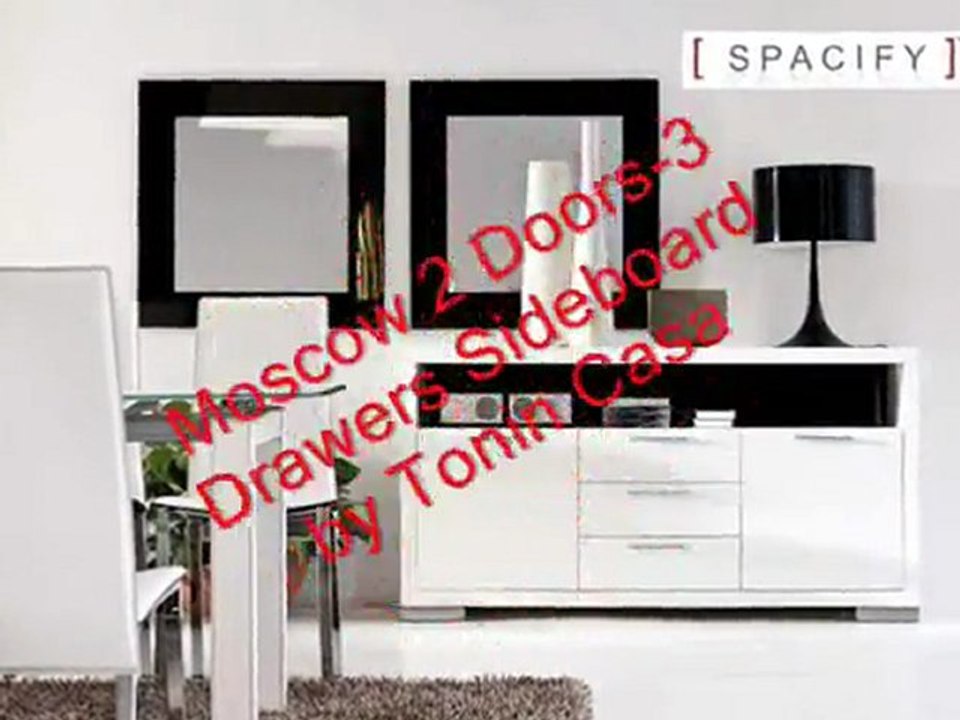 Moscow 2 Doors-3 Drawers Sideboard by Tonin Casa, Moscow 2 Doors-3 Drawers Sideboard