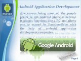 Android Application Development Video - Android App Development, Android Application Developers