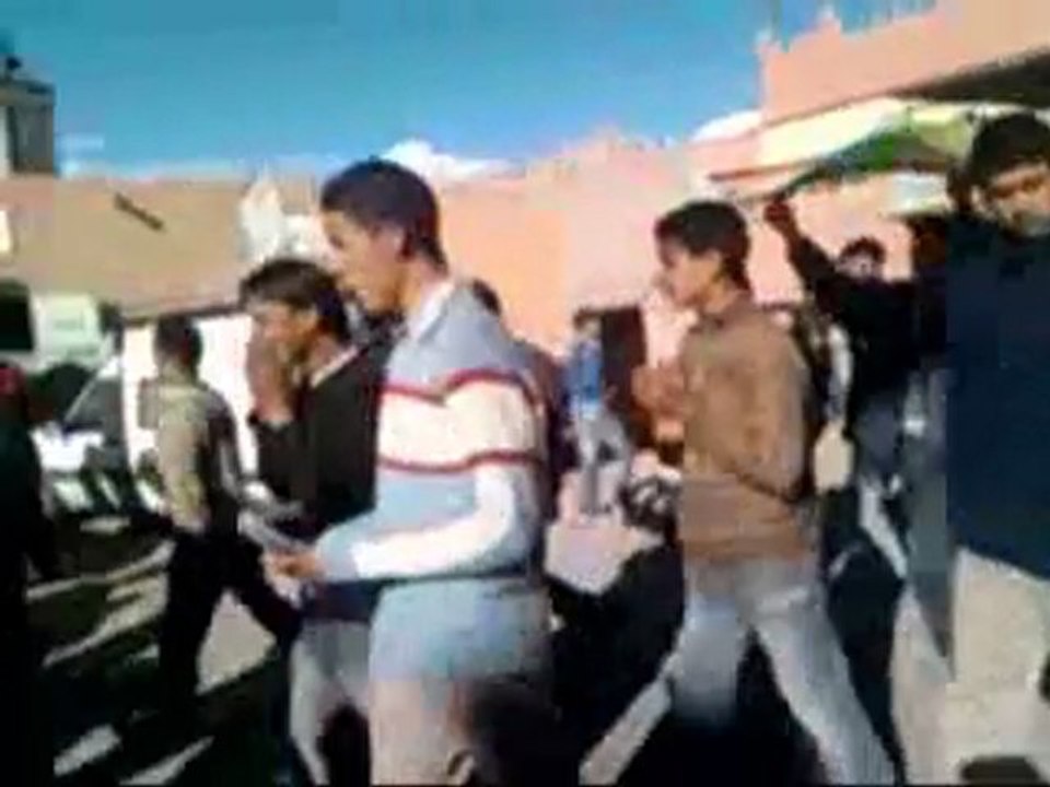 Boumalne Dades : Manifestation du mouvement 20 février