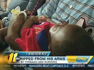 Малыш ,унесенный торнадо выжил/Baby in tornado(strangeworlds.at.ua)