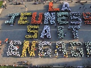 Happening Notre Dame de Paris - La jeunesse sait s'engager