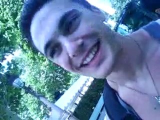 Florent Majeric in front of Ladurée, at the Champs-Elysées