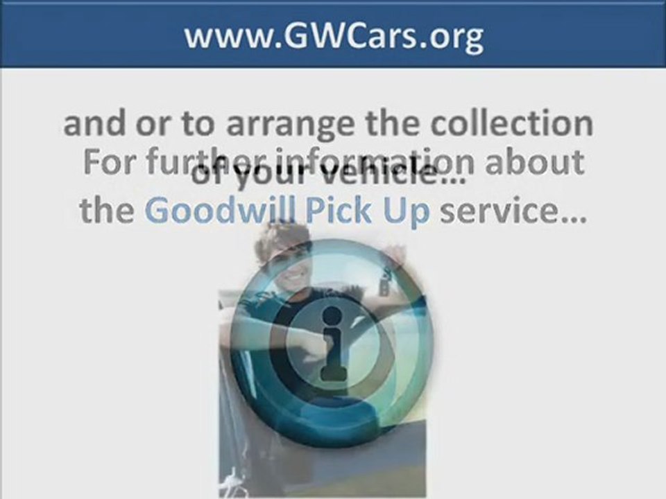 Goodwill Pick Up –Irregular Sized Vehicles