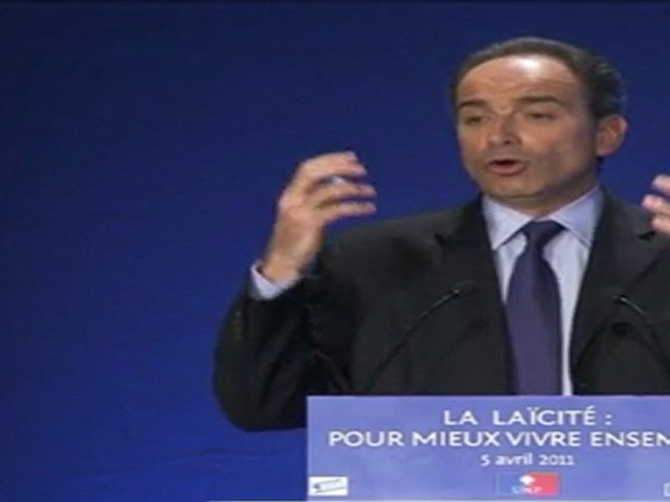 UMP Convention Laïcité - Le principe de laïcité implique avnt tout l'égalité de tous devant la loi