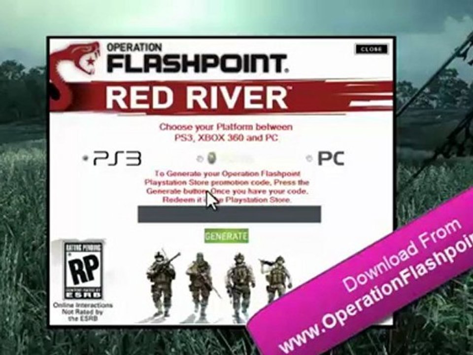 Operation Flashpoint Red River Keygen for Xbox 360, PS3 and PC for Free