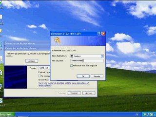 connecter un lecteur réseau  avec la freev6 avec windows xp