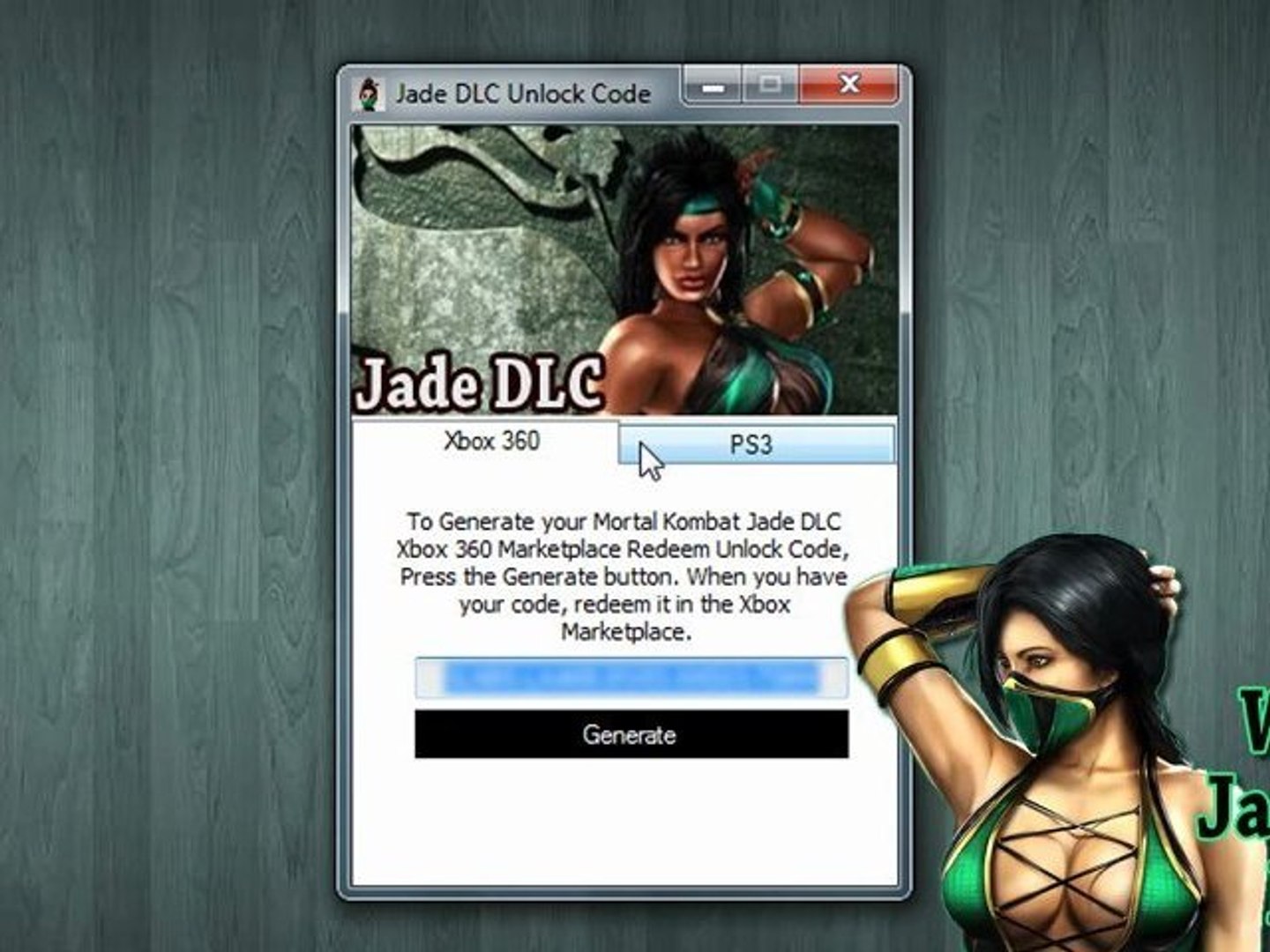 Unlock Free Mortal Kombat 9 Jade Fatality DLC - Xbox 360 / PS3!! - video  Dailymotion