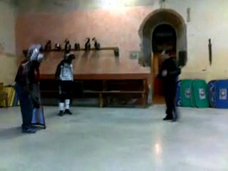 Stage d'entrainement d'initiation à la gladiature d'un Thrace face à un Murmillion