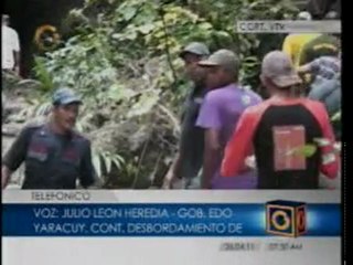 Las lluvias siguen afectando al estado Yaracuy según informó el gobernador de ese estado