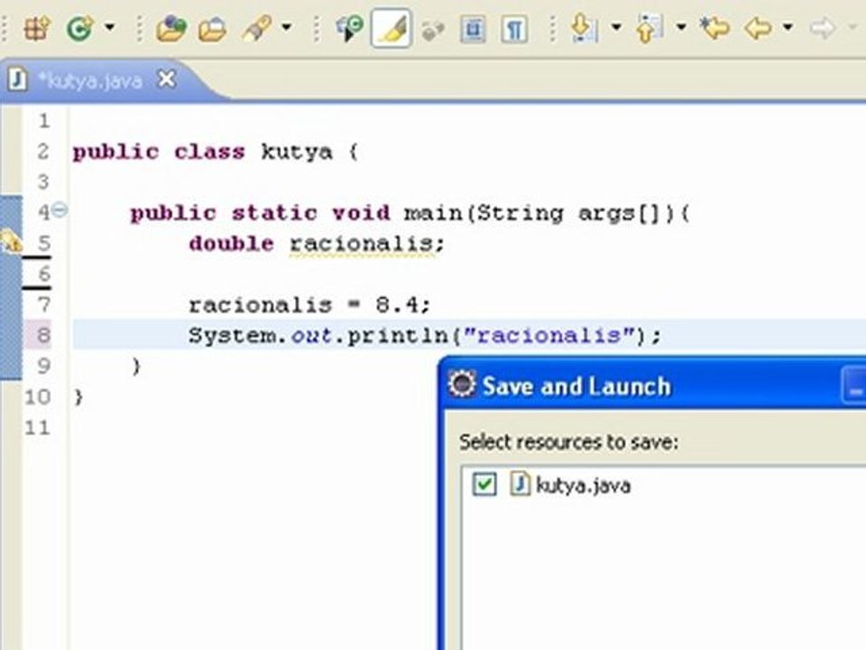 JAVA Tutorial 2. - Változók (magyar - progvideo.hu)