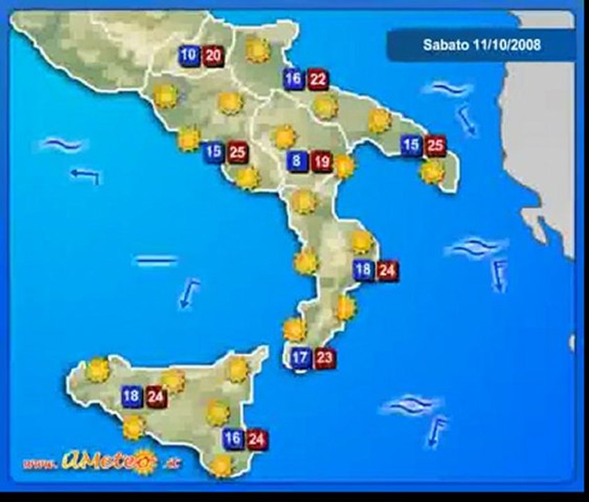 Meteo e previsioni meteo by www.ilmeteo.it 11/10/2008