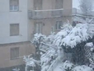 ore 17,15 forte nevicata in atto